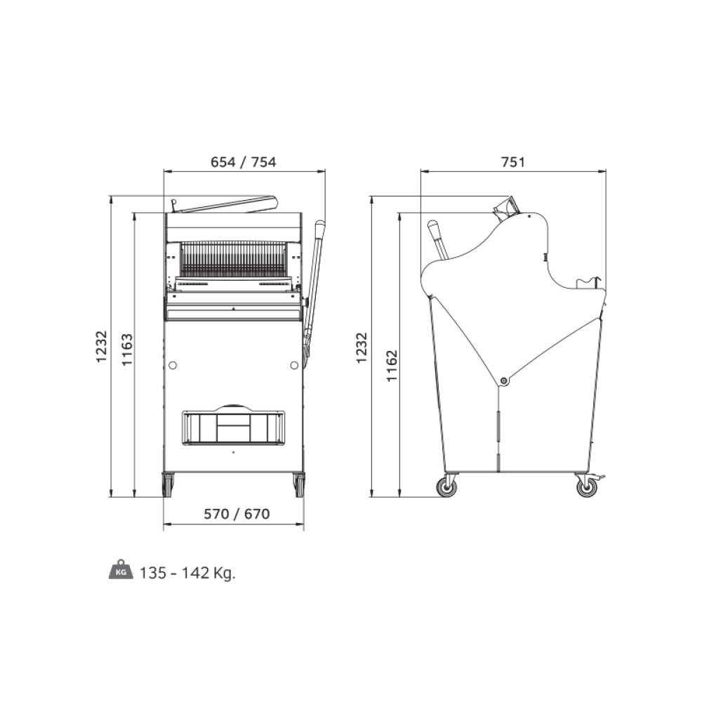 Bread slicer C52S