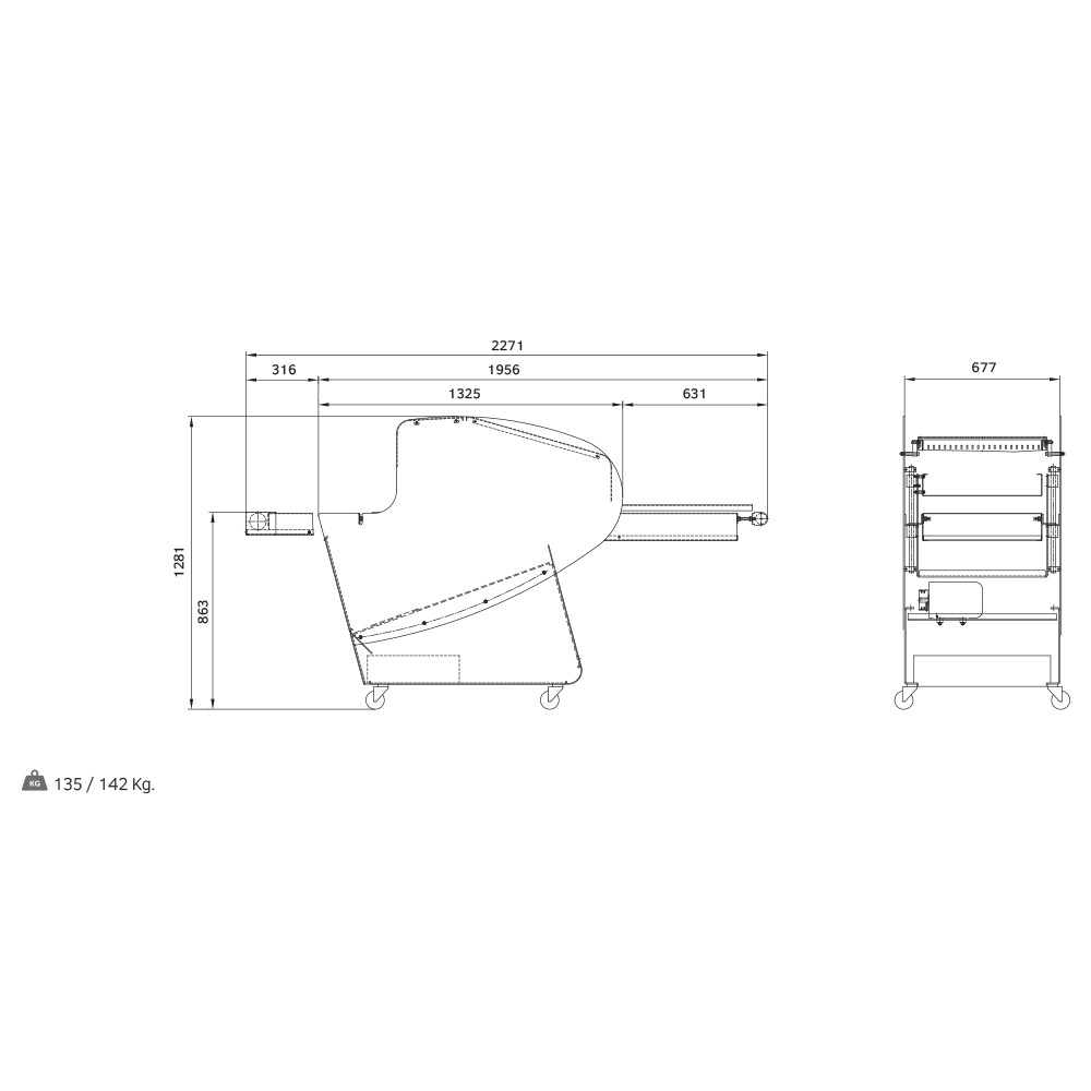 Automatic bread slicer MI52