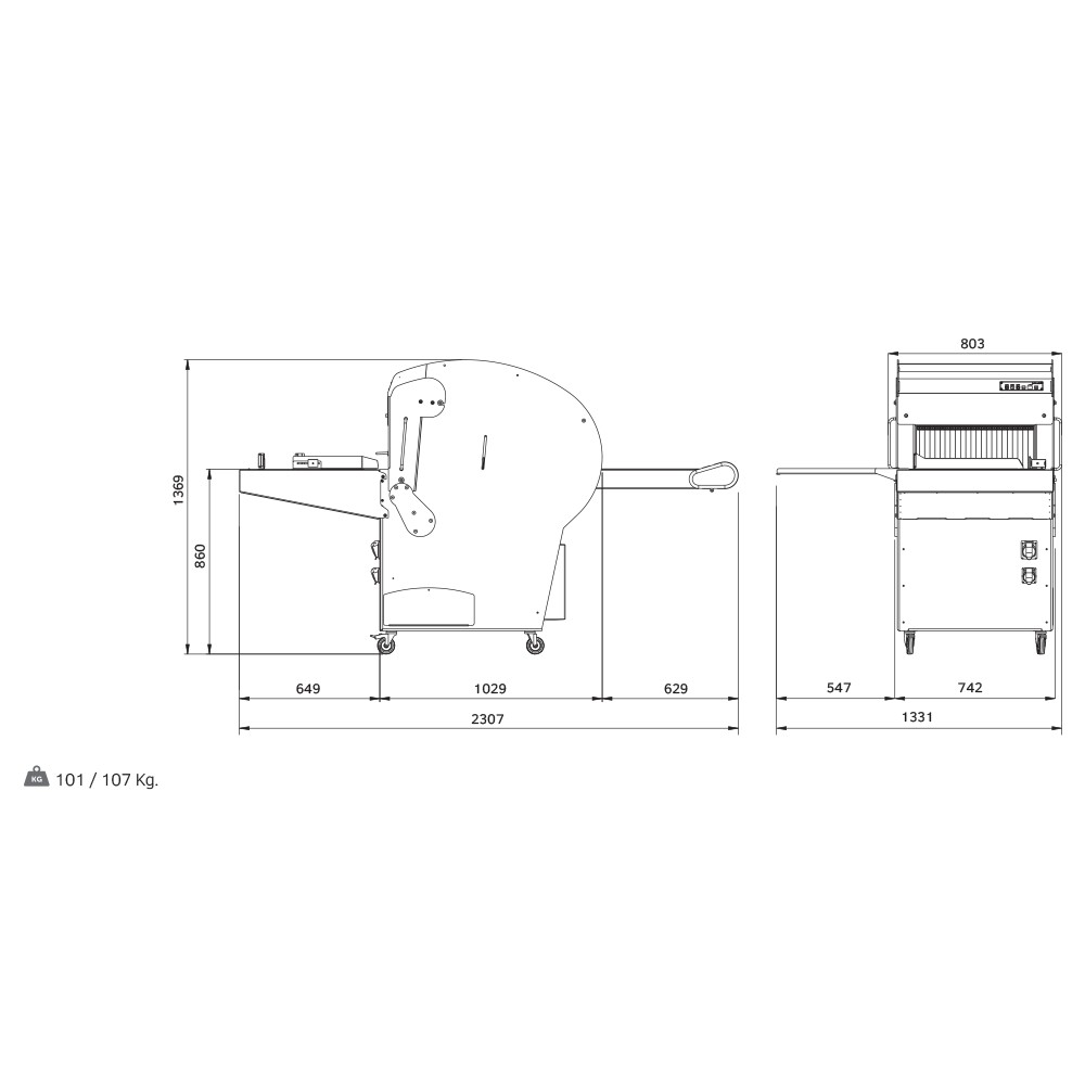 Automatinė duonos pjaustyklė MR52