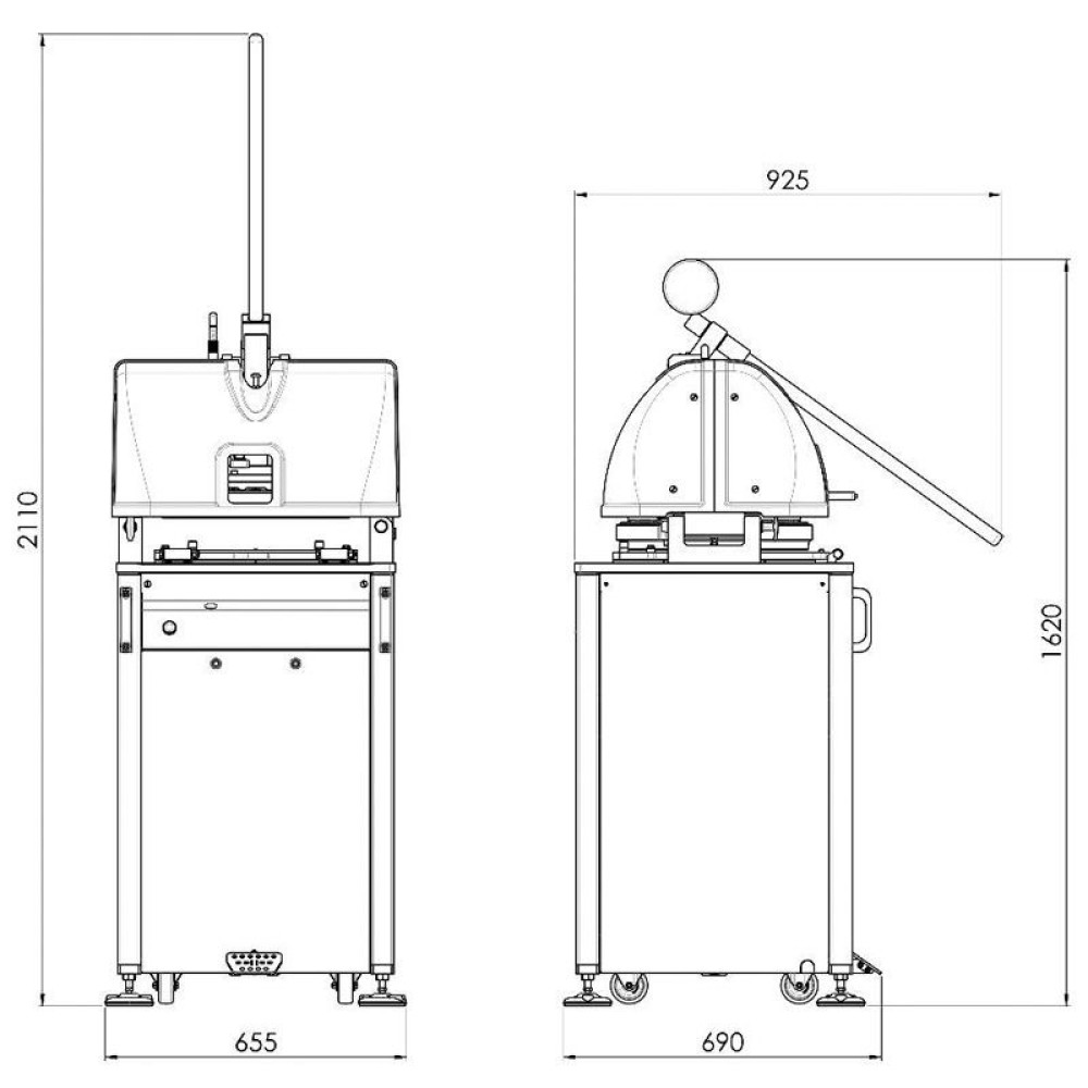 Manual divider rounder Diro DR-M/11