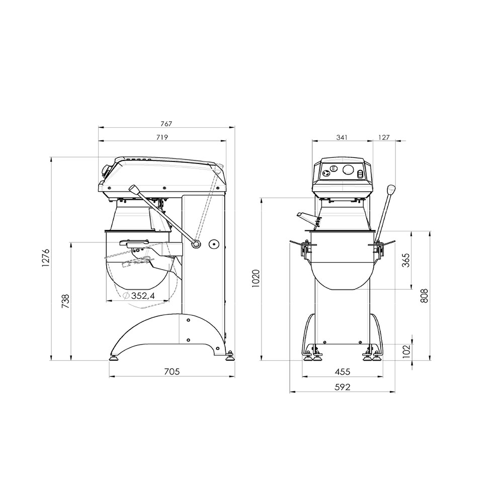 Planetary mixer BULL B30P