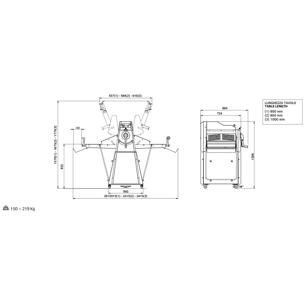 Manual Dough Sheeter R50/10