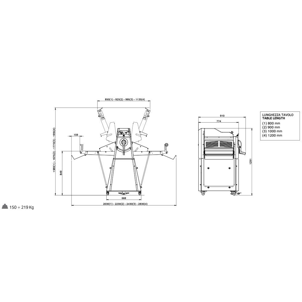 Manuaalne taignaleht R55/12