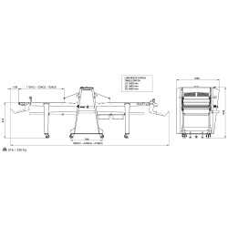 Automatic dough sheeter R65AXP/20