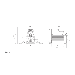 Ручная тестораскаточная машина S5BM