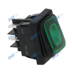 BIPOLAR SWITCH GREEN 16A 250V