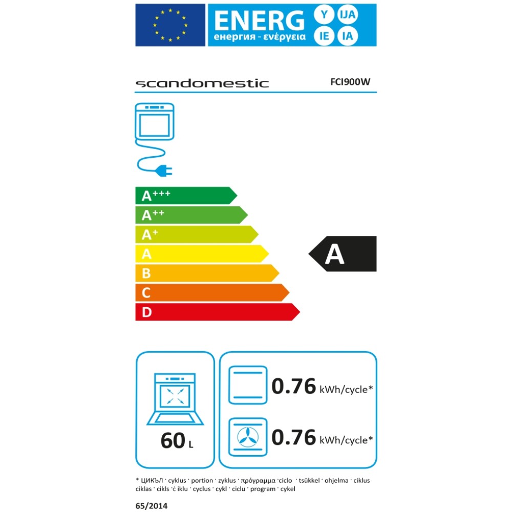 Indukcijas plīts ar cepeškrāsni FCI900W