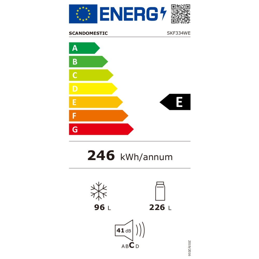 Réfrigérateur Combi SKF 334 WE