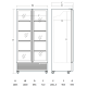 Šaldytuvas-vitrina 776 L DC826BD (263111DC826BD)