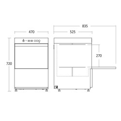 Glass dishwasher GD 400 BDD