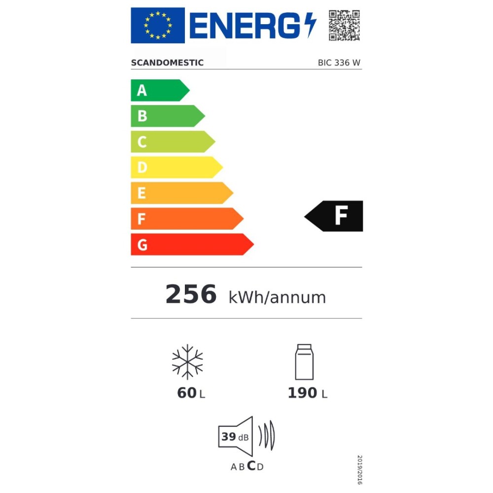 Réfrigérateur encastrable BIC 336 W