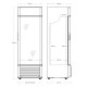 Showcase-refrigerator KK381E