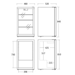 Refrigerator DKS 123 BE