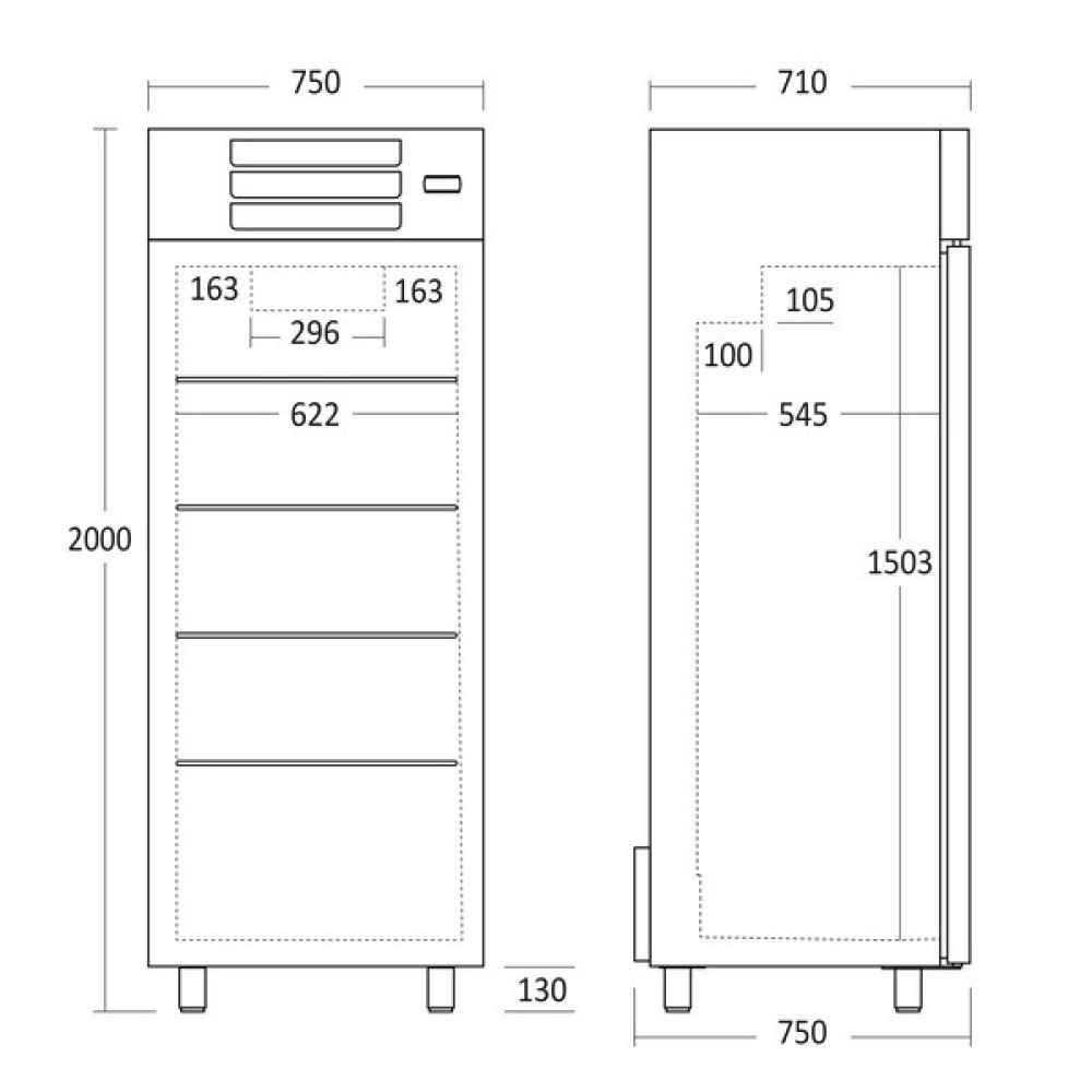 Refrigerator GUR 600 W