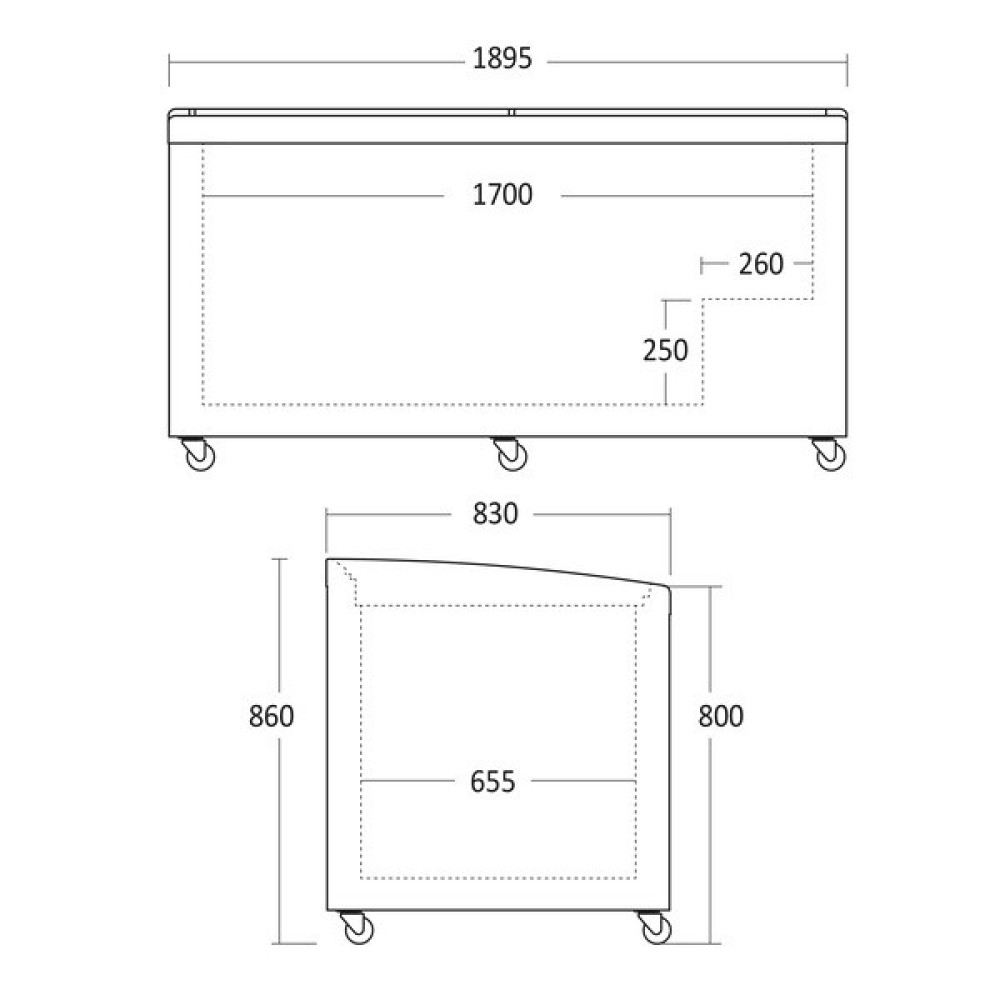 Supermarket freezer SIF 700 C