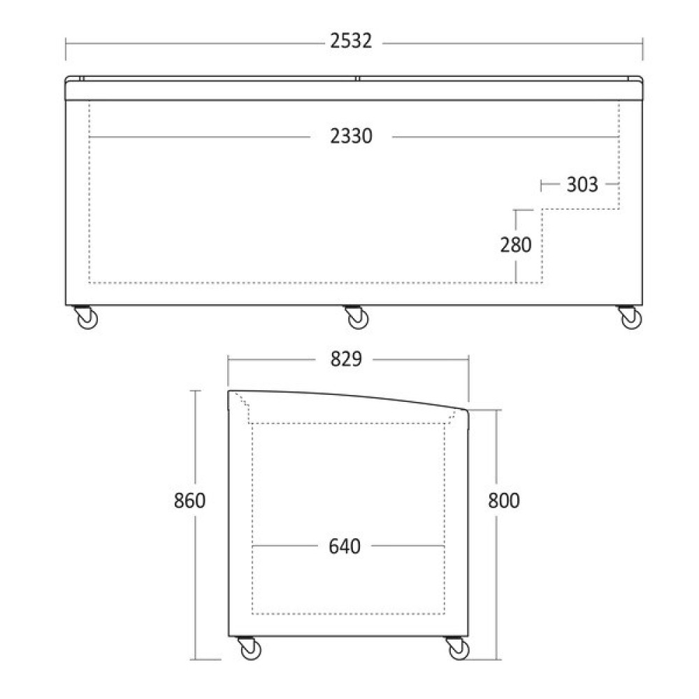 Supermarket freezer SIF 900 C