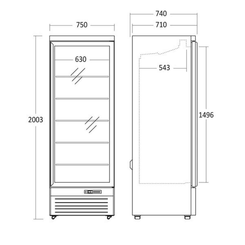 Display freezer DF 560 BC