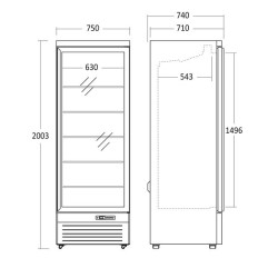 Display freezer DF 560 BC