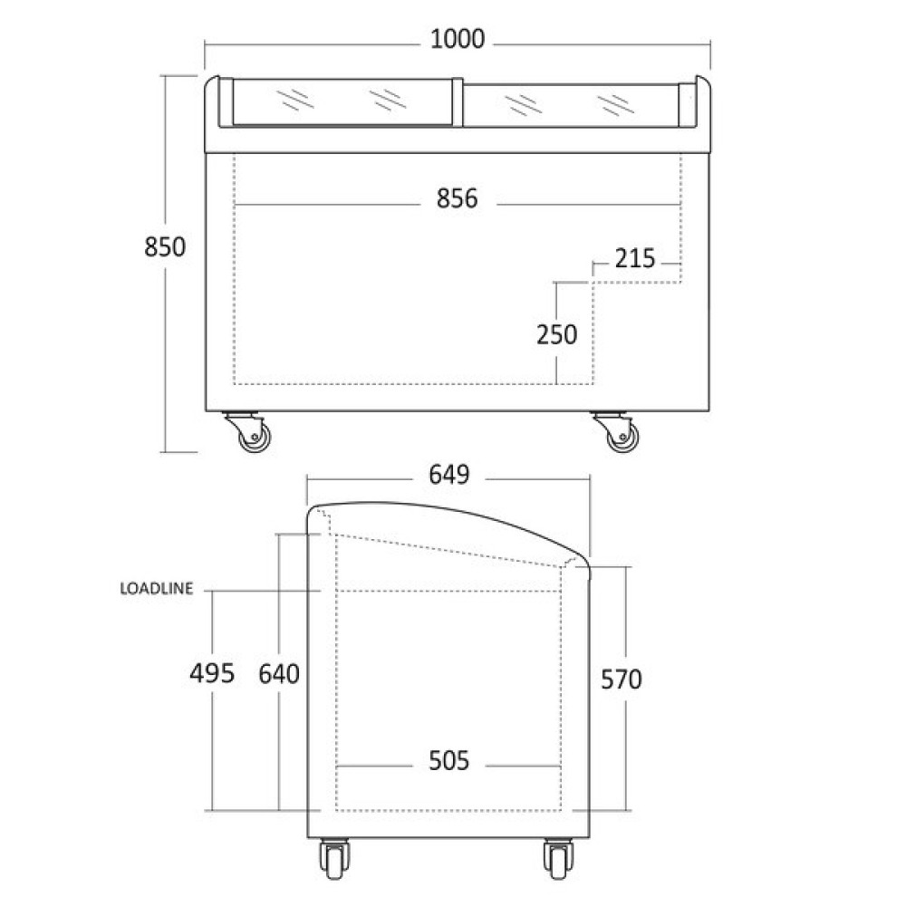 Vitrine à glace IC306D