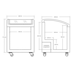 Vitrina šaldiklis SD155E