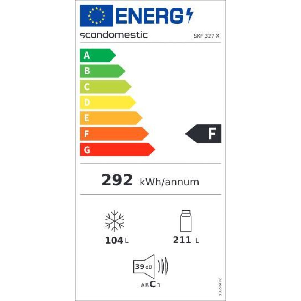 Šaldytuvas Combi SKF 327 X