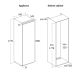 Réfrigérateur encastrable BIK 343 W