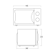 Microwave oven MIG 20 B