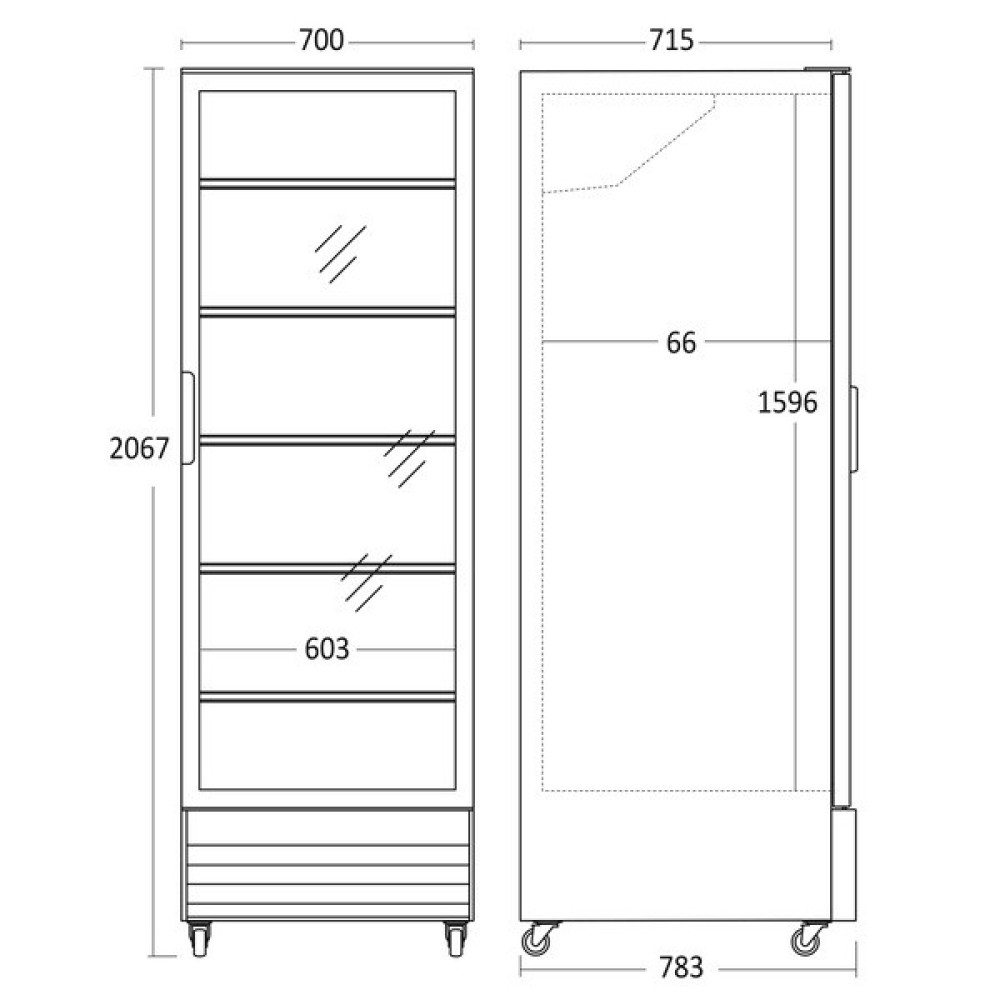 Display cooler SD 726 BE