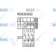 Operation switch 3 operating positions 3NO sequence 1-0-2 16A shaft ø 6x4.6mm shaft L 23mm  