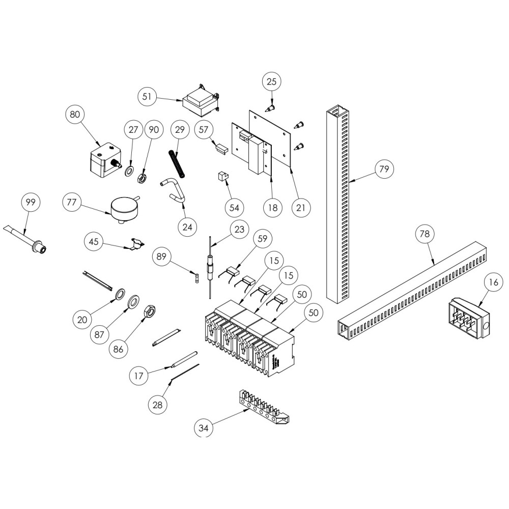 DISHWASHER EXPLODED VIEWS - SPARE PARTS