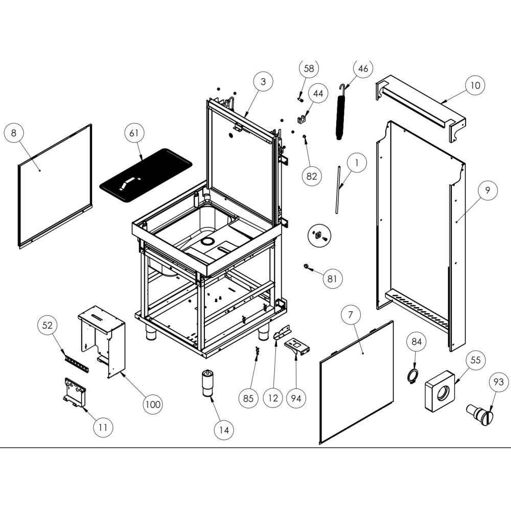 DISHWASHER EXPLODED VIEWS - SPARE PARTS