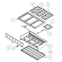 GAS STOVE EXPLODED VIEWS - SPARE PARTS