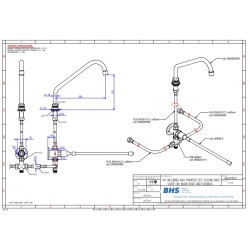 Комплект смесителя с креплениями A019KIT