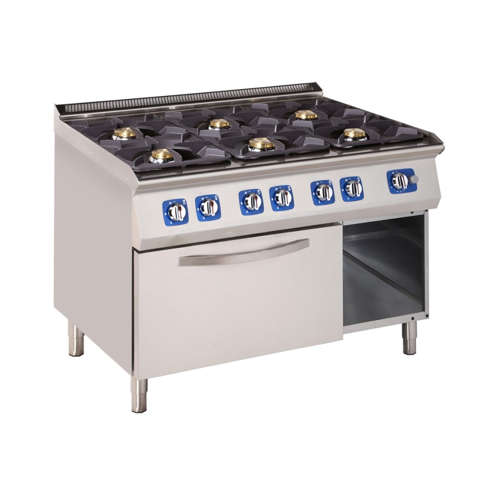 Cuisinière à gaz avec four à gaz 59,4 kW