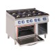 Gas stove with gas oven 59.4 kW