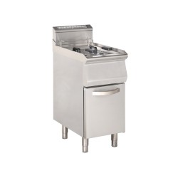 Friteuse gaz avec zone froide 2x8 L