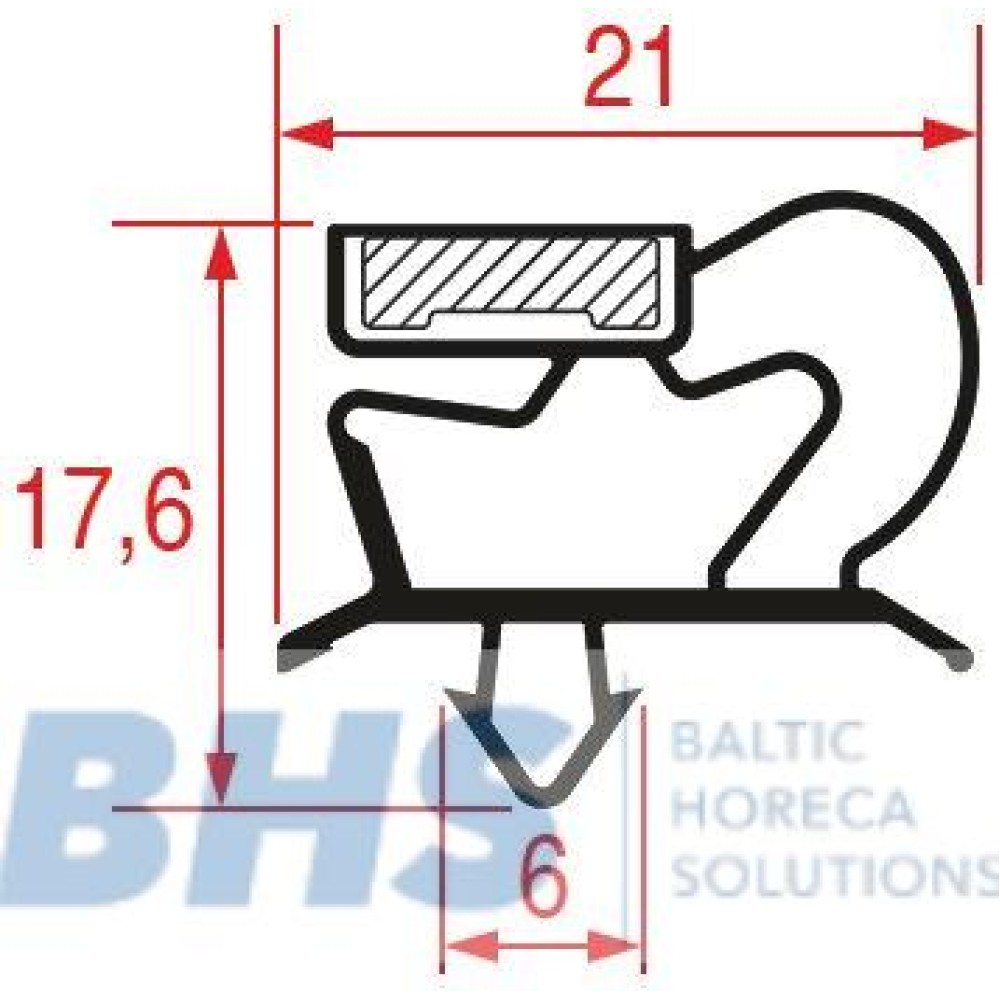 SNAP-IN GASKET 1570x670 mm