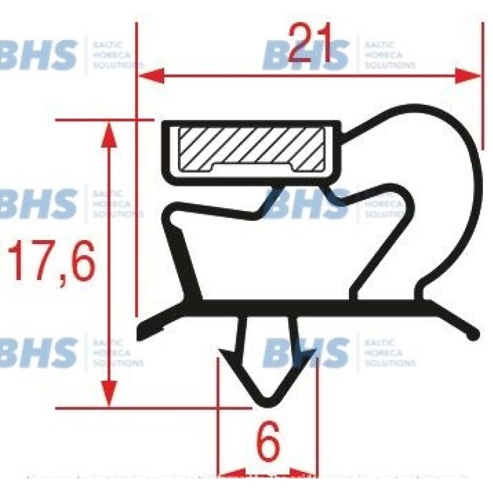 SNAP-IN GASKET 390x305 mm