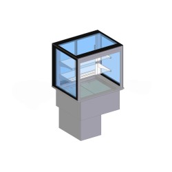 Cold display cabinet with sliding doors 870x700x1440