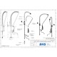 Industrial kitchen shower kit  P00011