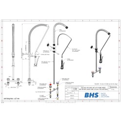 PRE-RINSE FAUCET WITH SHOWER HEAD P20158