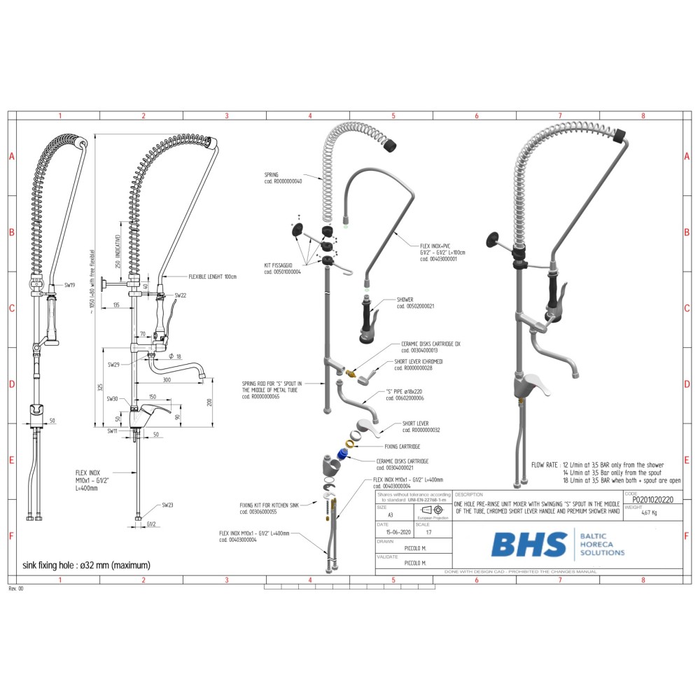 PRE-RINSE FAUCET P20220