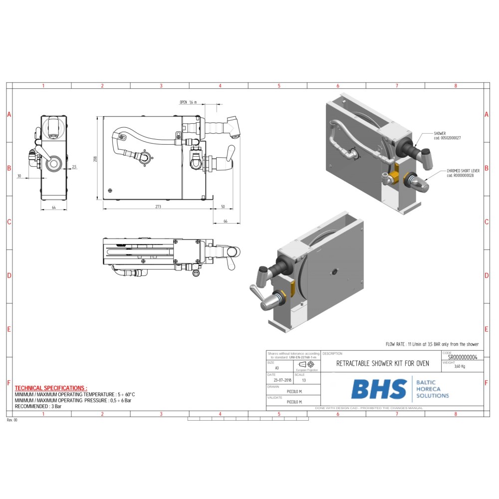 Oven shower SR004