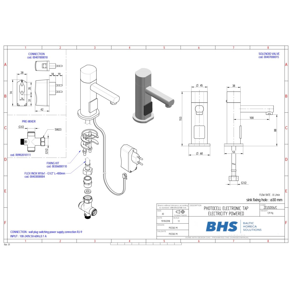 Infrared Electronic Faucet S006C