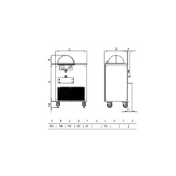 Machine à glace - vitrine GLS1