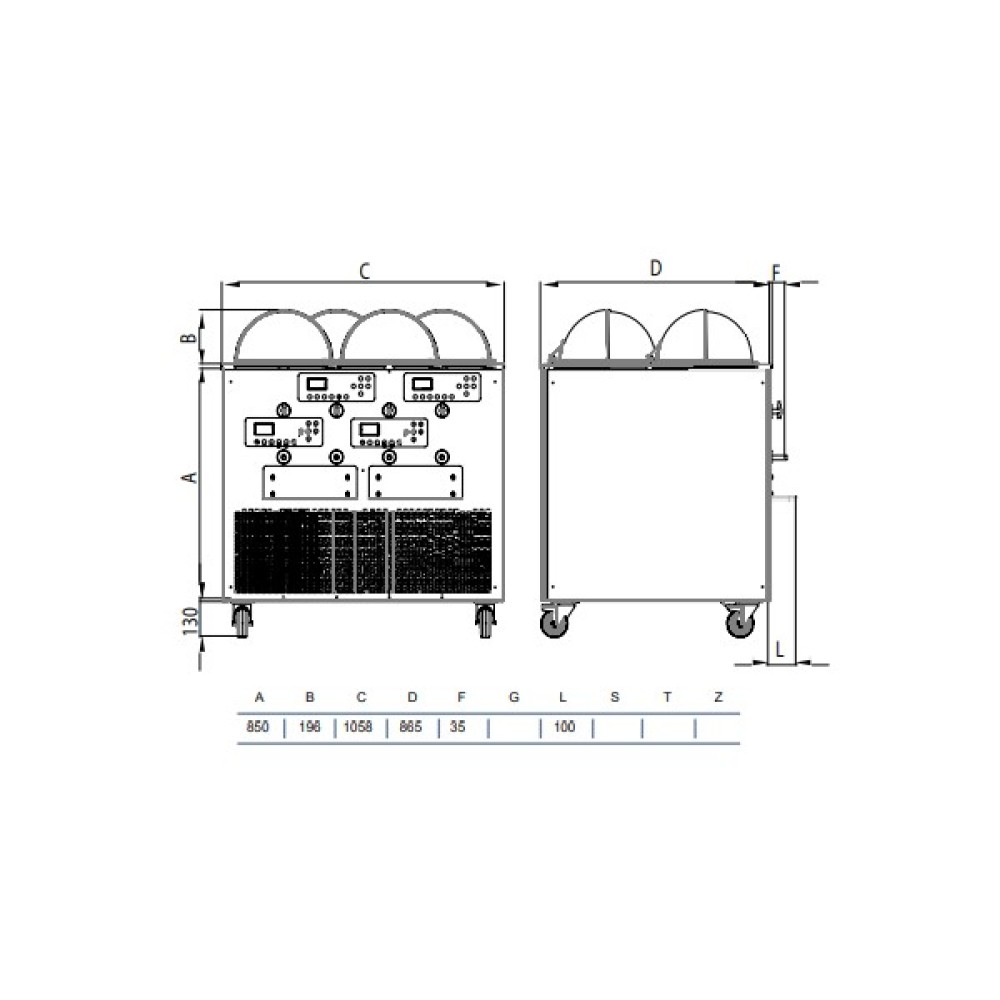 Ice cream making machine - showcase GLS4