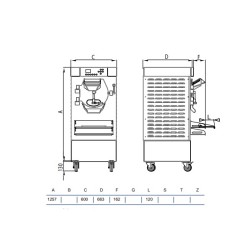 Digital batch freezer HSX1000