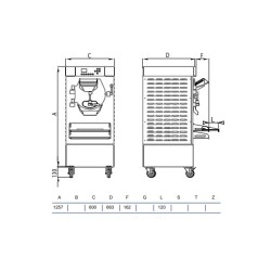 Digital batch freezer HSX800