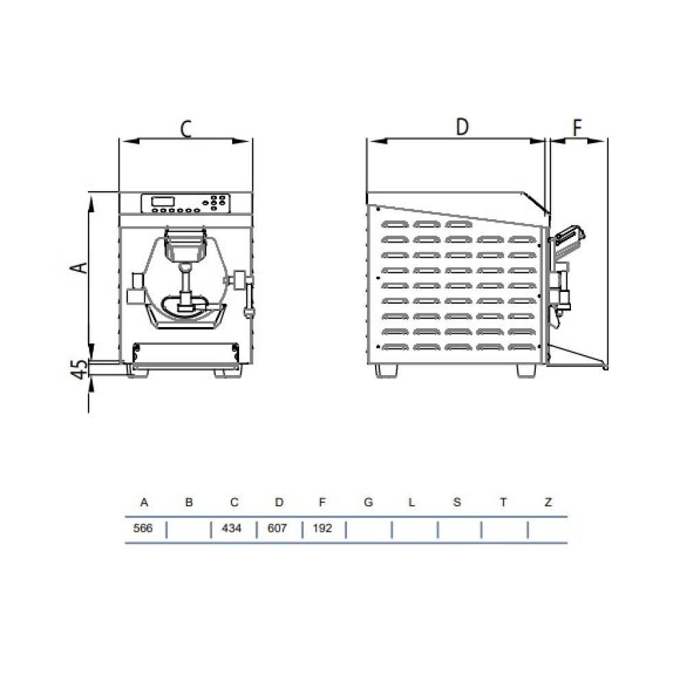 Digital batch freezer HXT200