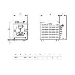 Digital batch freezer HXT200